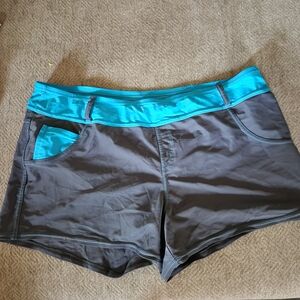 Free Country Gray and Teal Women's Swim Shorts